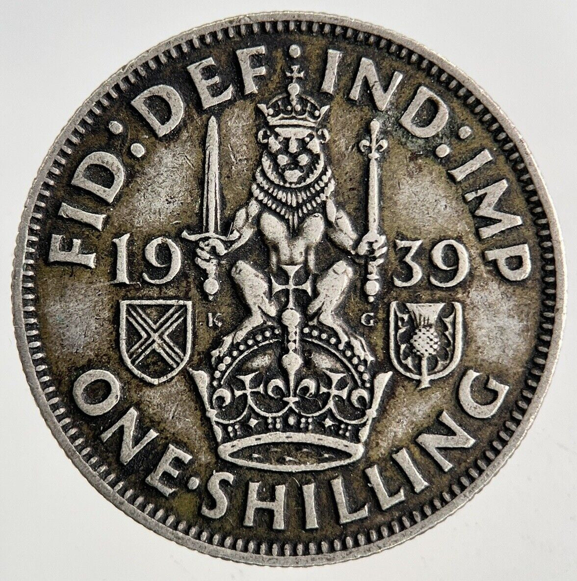 1939 George VI Shilling Silver Coin | Fine Collectable Grade