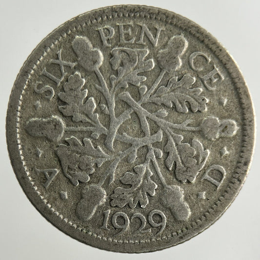 1929 George V Sixpence Silver Coin | Collectable Grade