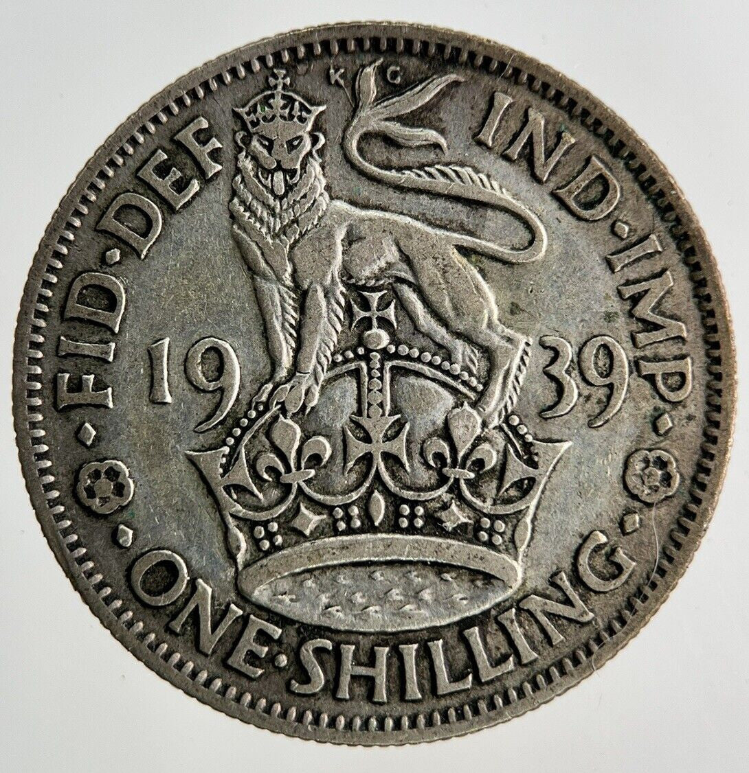 1939 George VI Shilling Silver Coin | Fine Collectable Grade