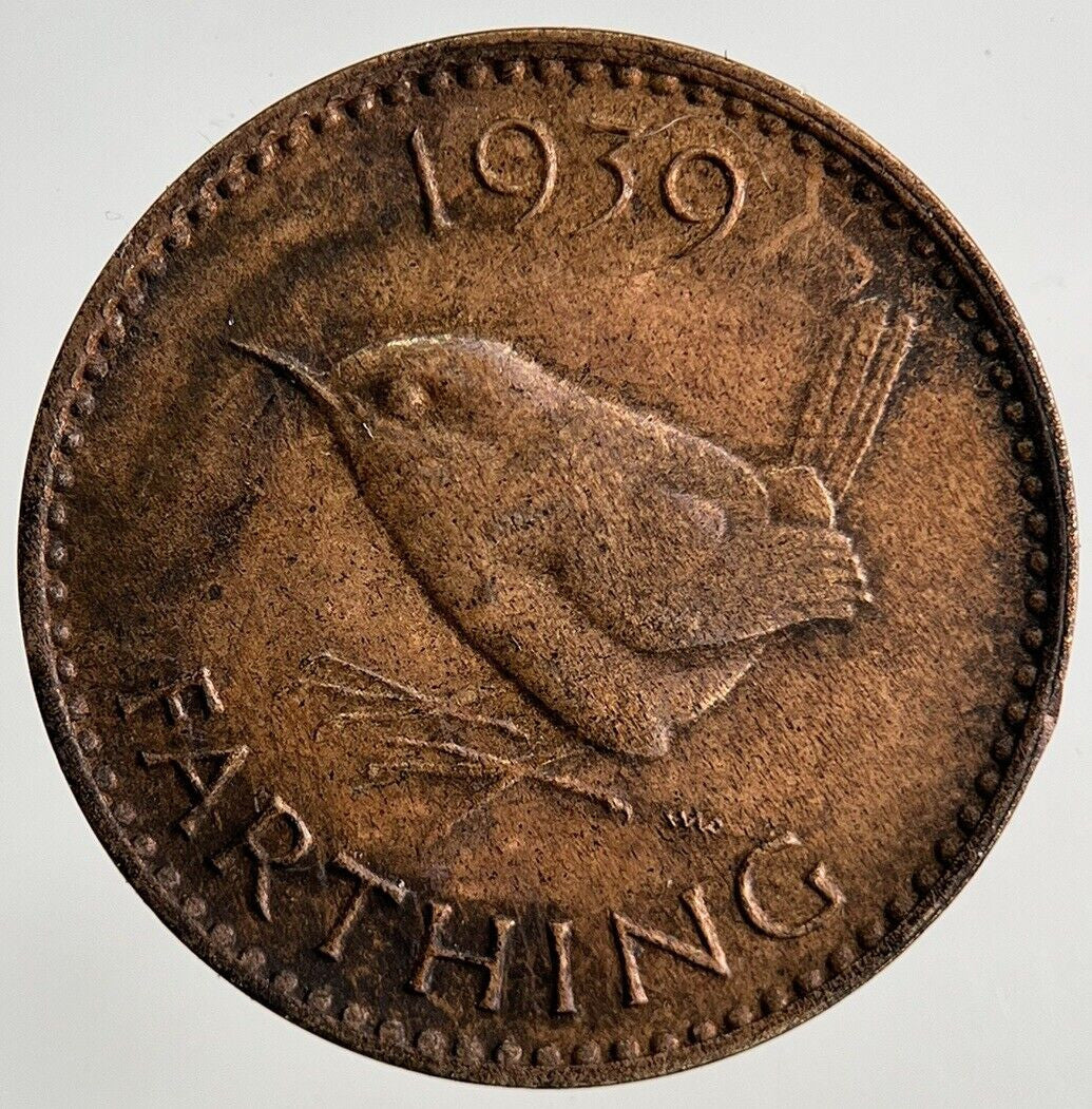 1939 George VI Wren Farthing Coin | Fine Collectable Grade