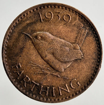 1939 George VI Wren Farthing Coin | Fine Collectable Grade