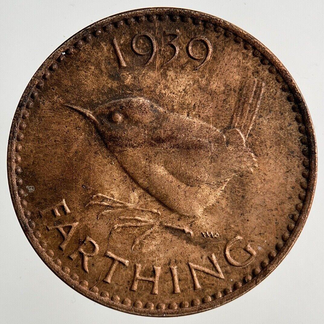 1939 George VI Wren Farthing Coin | Fine Collectable Grade
