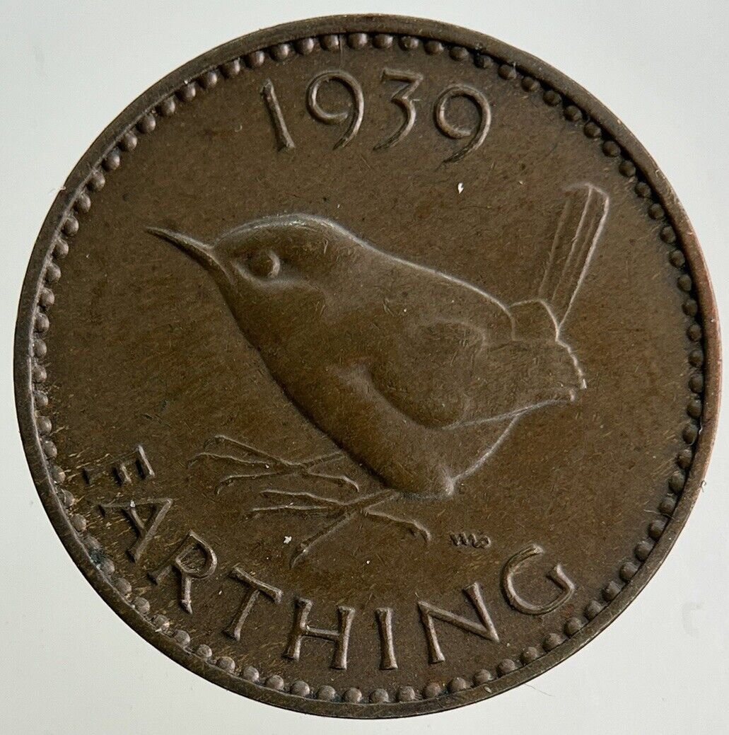 1939 George VI Wren Farthing Coin | Very High Grade