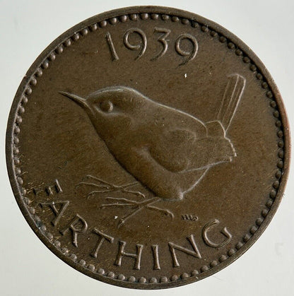 1939 George VI Wren Farthing Coin | Very High Grade