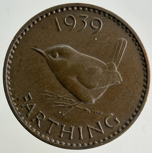 1939 George VI Wren Farthing Coin | Very High Grade