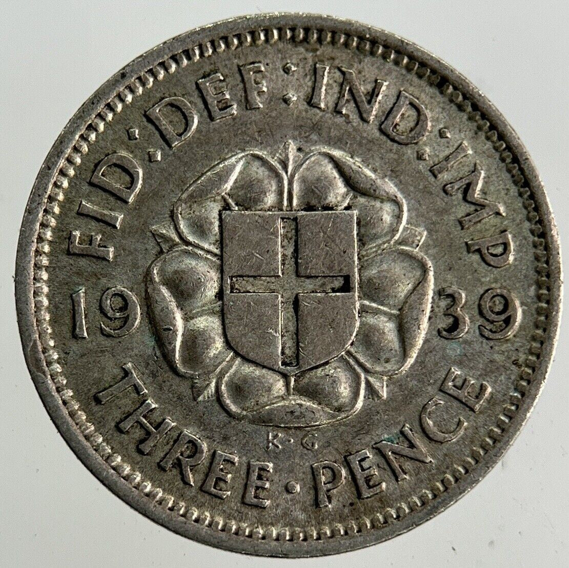 1939 George VI Threepence Silver Coin | Fine Collectable Grade