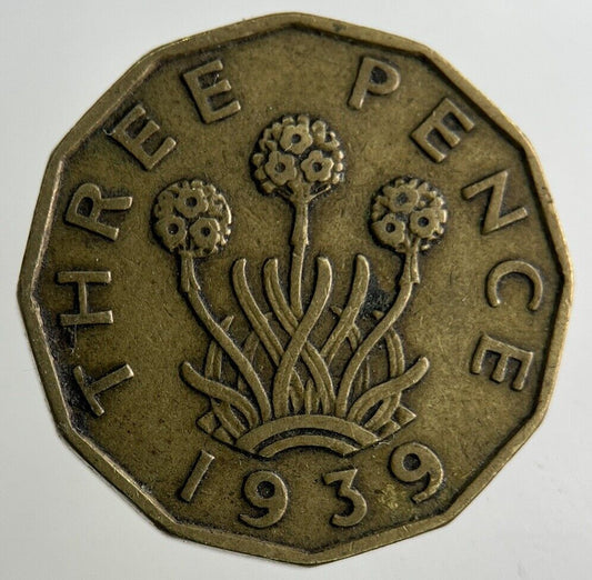 1939 George VI Threepence Coin | Fine Collectable Grade