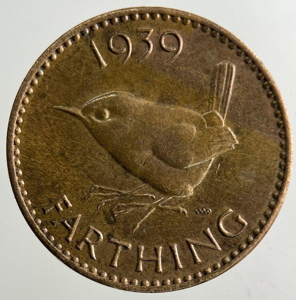 1939 George VI Wren Farthing Coin | Very High Grade