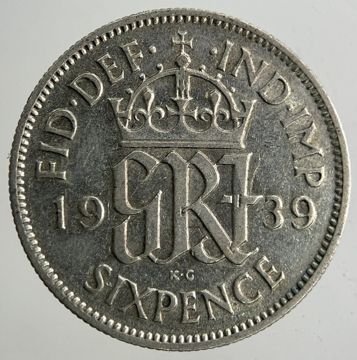 1939 George VI Sixpence Silver Coin | Fine Collectable Grade