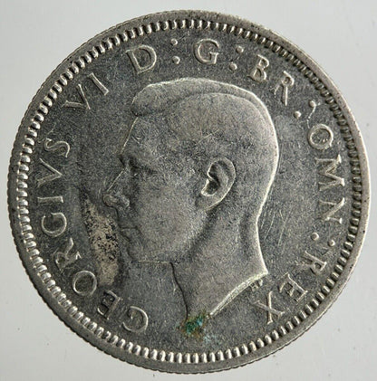 1939 George VI Sixpence Silver Coin | Fine Collectable Grade