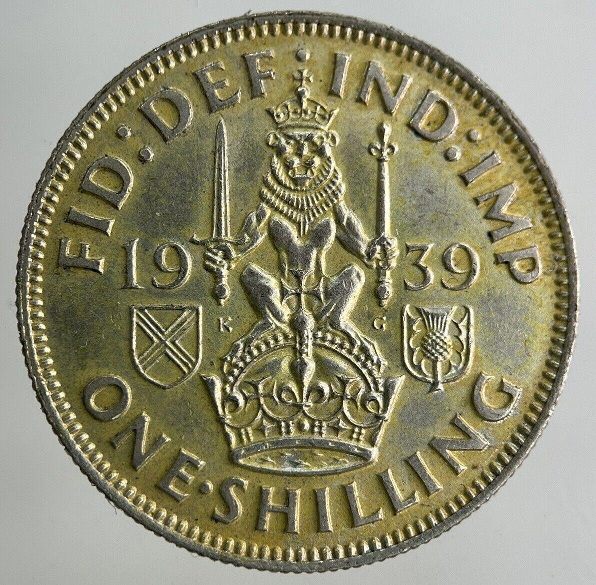 1939 George VI Shilling Silver Coin | Very High Grade