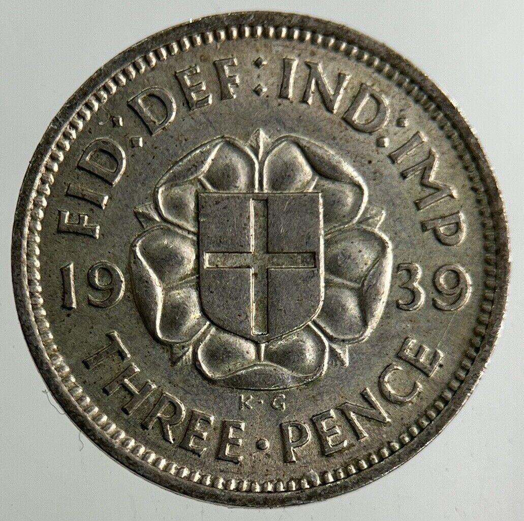1939 George VI Threepence Silver Coin | Very High Grade