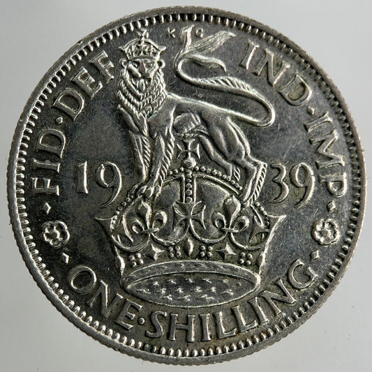 1939 George VI Shilling Silver Coin | Very High Grade