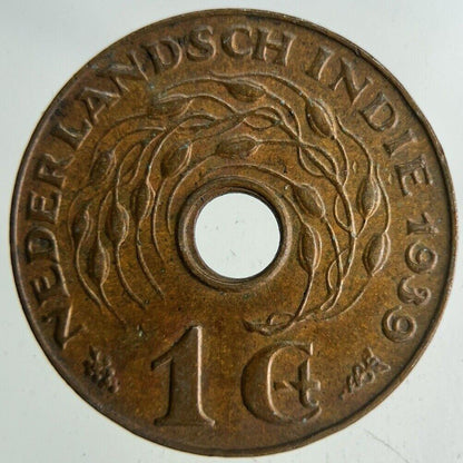 1939 Netherlands East Indies 1 Cent Coin | Fine Collectable Grade