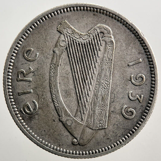 1939 Irish Shilling Silver Coin | Very High Grade | a3833