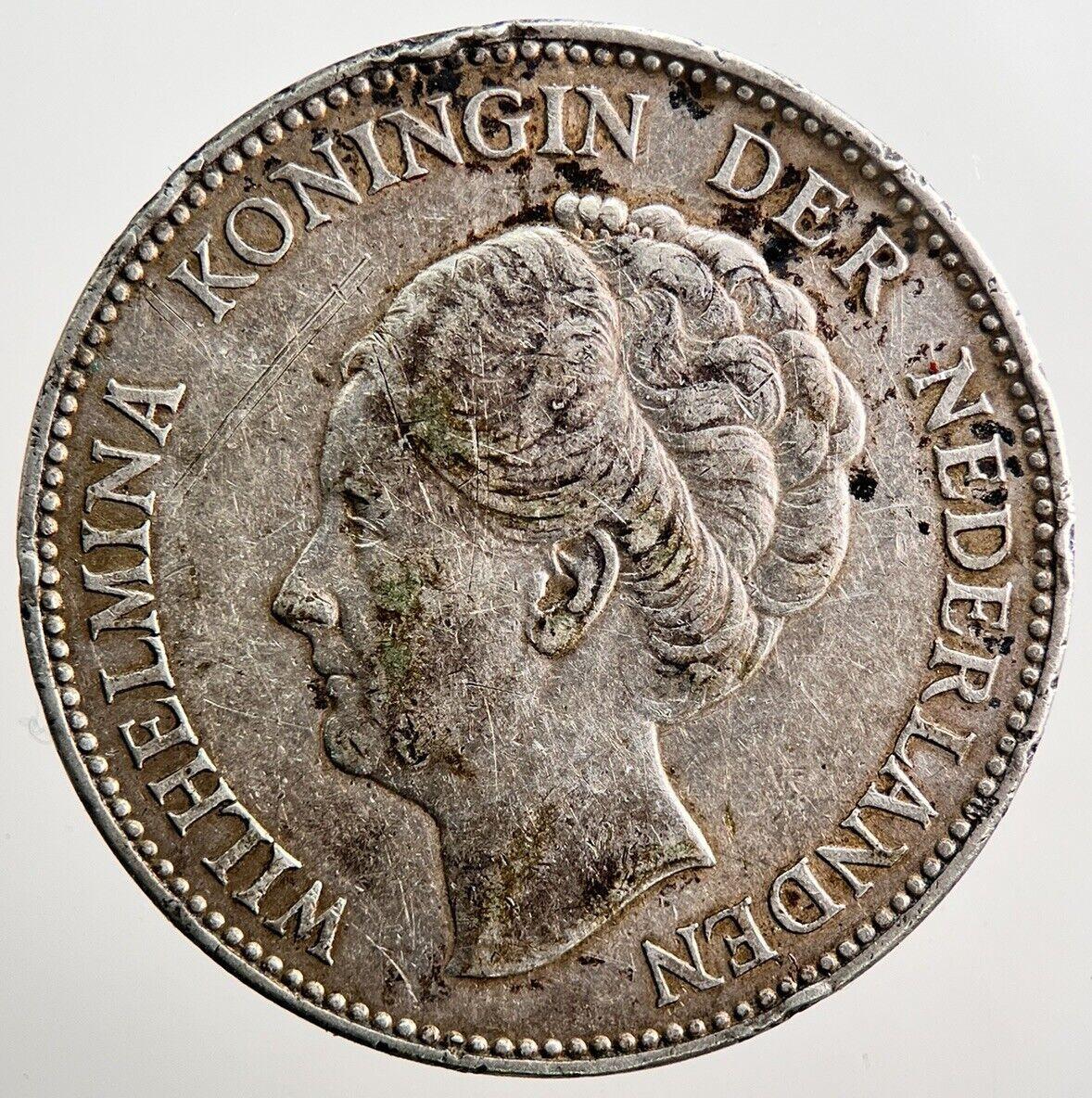 1939 Netherlands 1 Gulden Silver Coin | Fine Collectable Grade | a3758