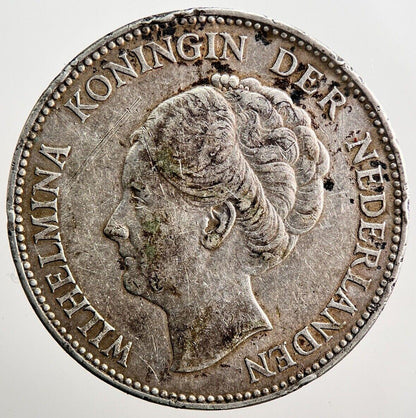 1939 Netherlands 1 Gulden Silver Coin | Fine Collectable Grade | a3758