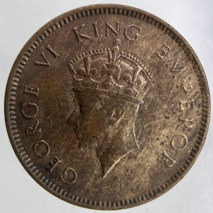 1939 India 1/4 Quarter Anna Coin | Fine Collectable Grade