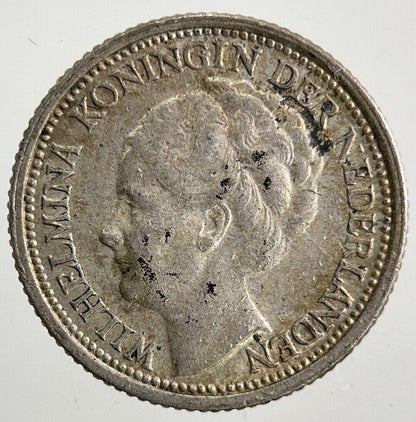 1939 Netherlands 10 Cents Silver Coin | Fine Collectable Grade