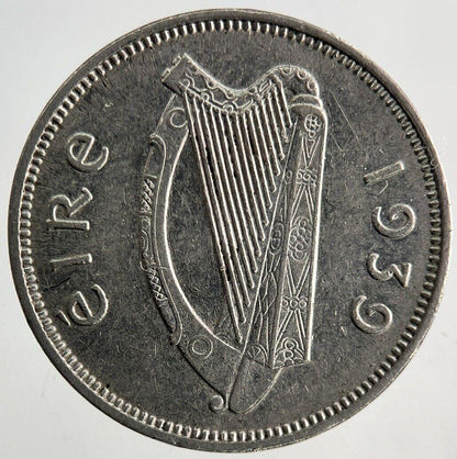 1939 Irish Dog Sixpence Coin | Very High Grade