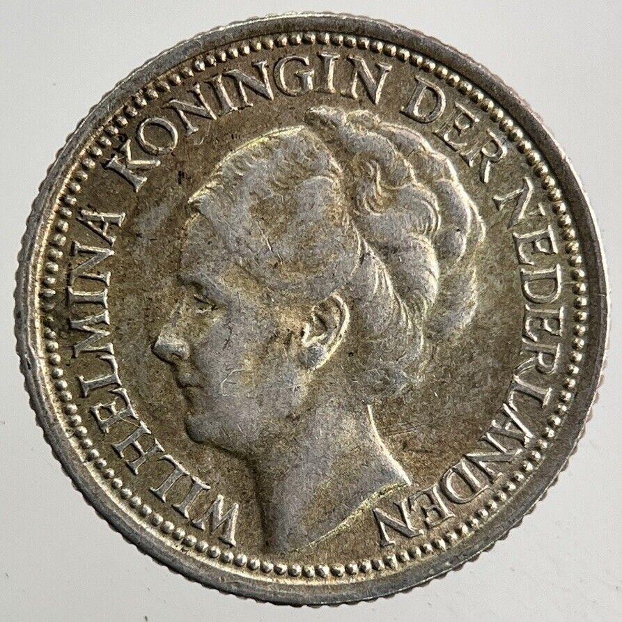 1939 Netherlands 10 Cents Silver Coin | Fine Collectable Grade
