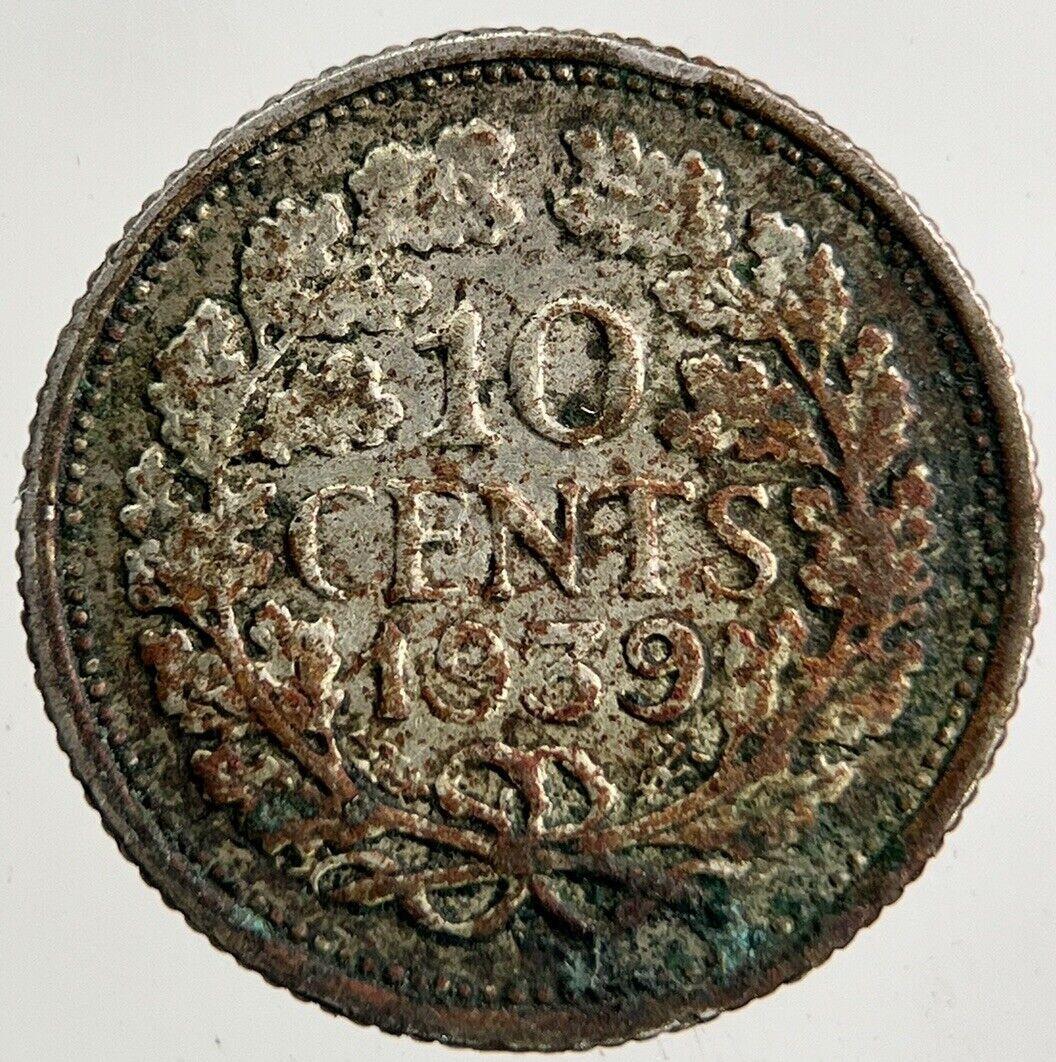 1939 Netherlands 10 Cents Silver Coin | Collectable Grade