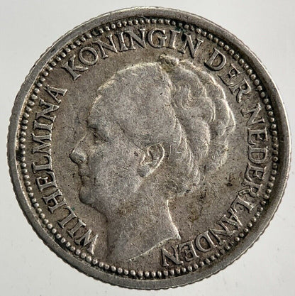 1939 Netherlands 10 Cents Silver Coin | Fine Collectable Grade