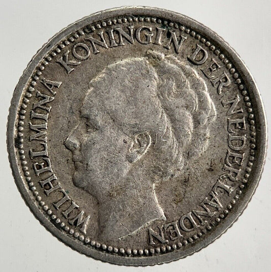 1939 Netherlands 10 Cents Silver Coin | Fine Collectable Grade
