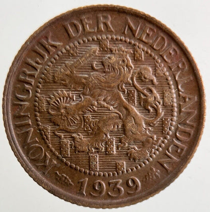 1939 Netherlands 1 Cent Coin | Very High Grade