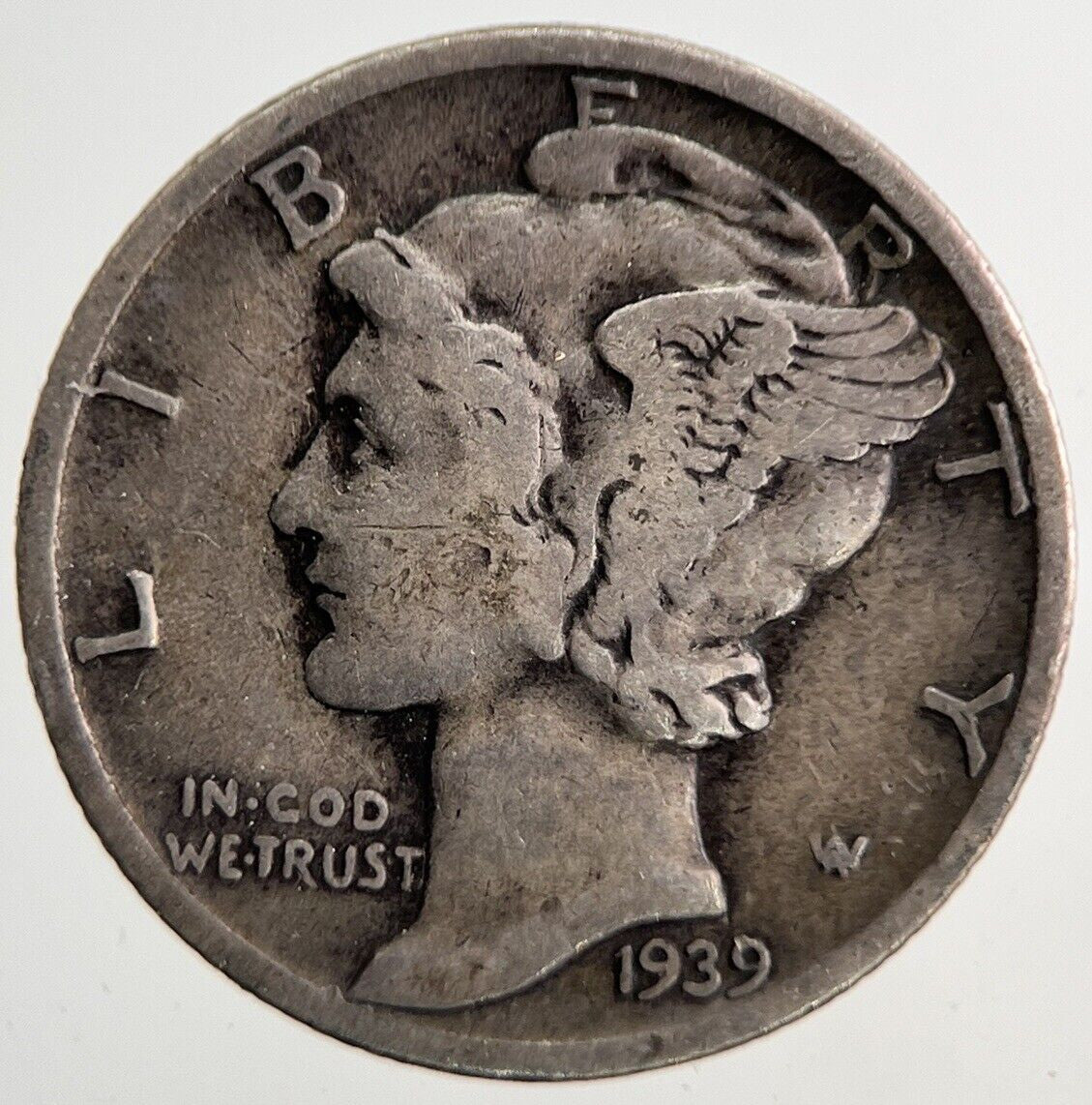 1939 US USA Mercury Dime Silver Coin | Fine Collectable Grade