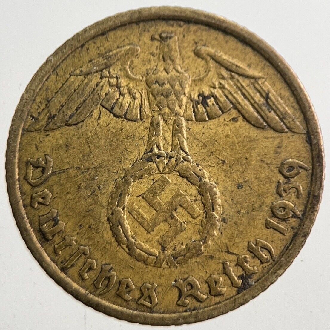 1939-A Germany Nazi 5 Pfennig Coin | Very High Grade | a7790