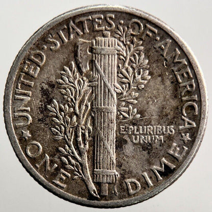 1939 US USA Mercury Dime Silver Coin | Fine Collectable Grade | a3734