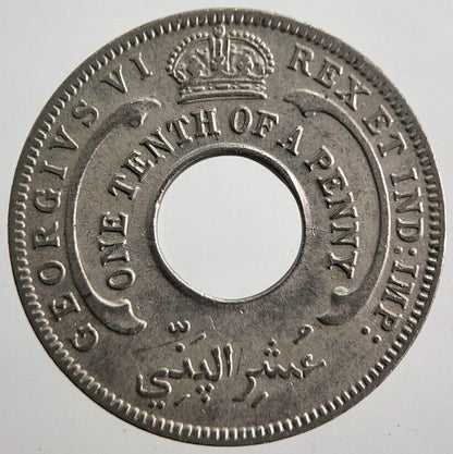 1939 West Africa 1/10 1 One Tenth Of A Penny Coin | Very High Grade | a7566