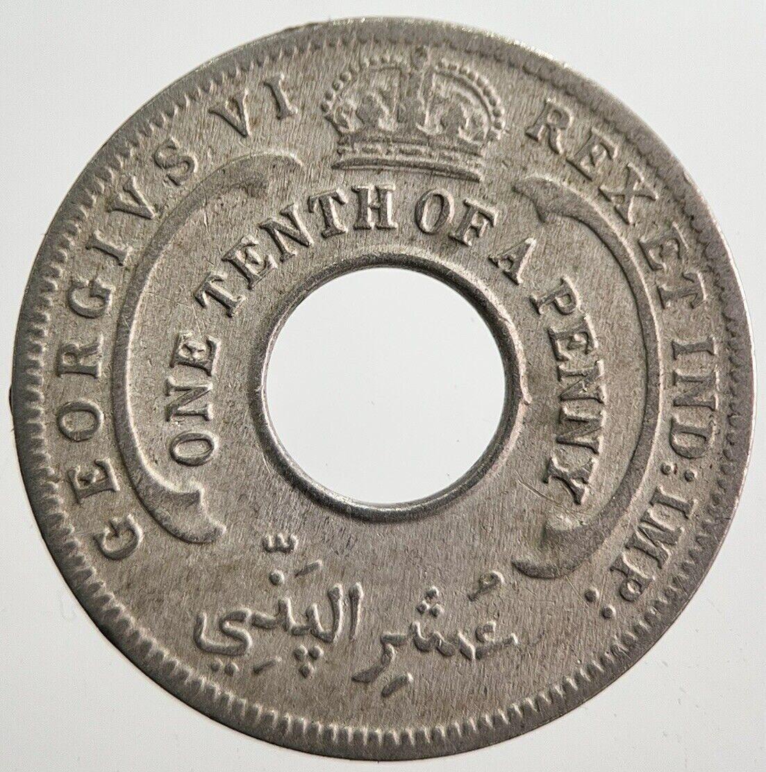 1939 West Africa 1/10 1 One Tenth Of A Penny Coin | Collectable Grade | a7572