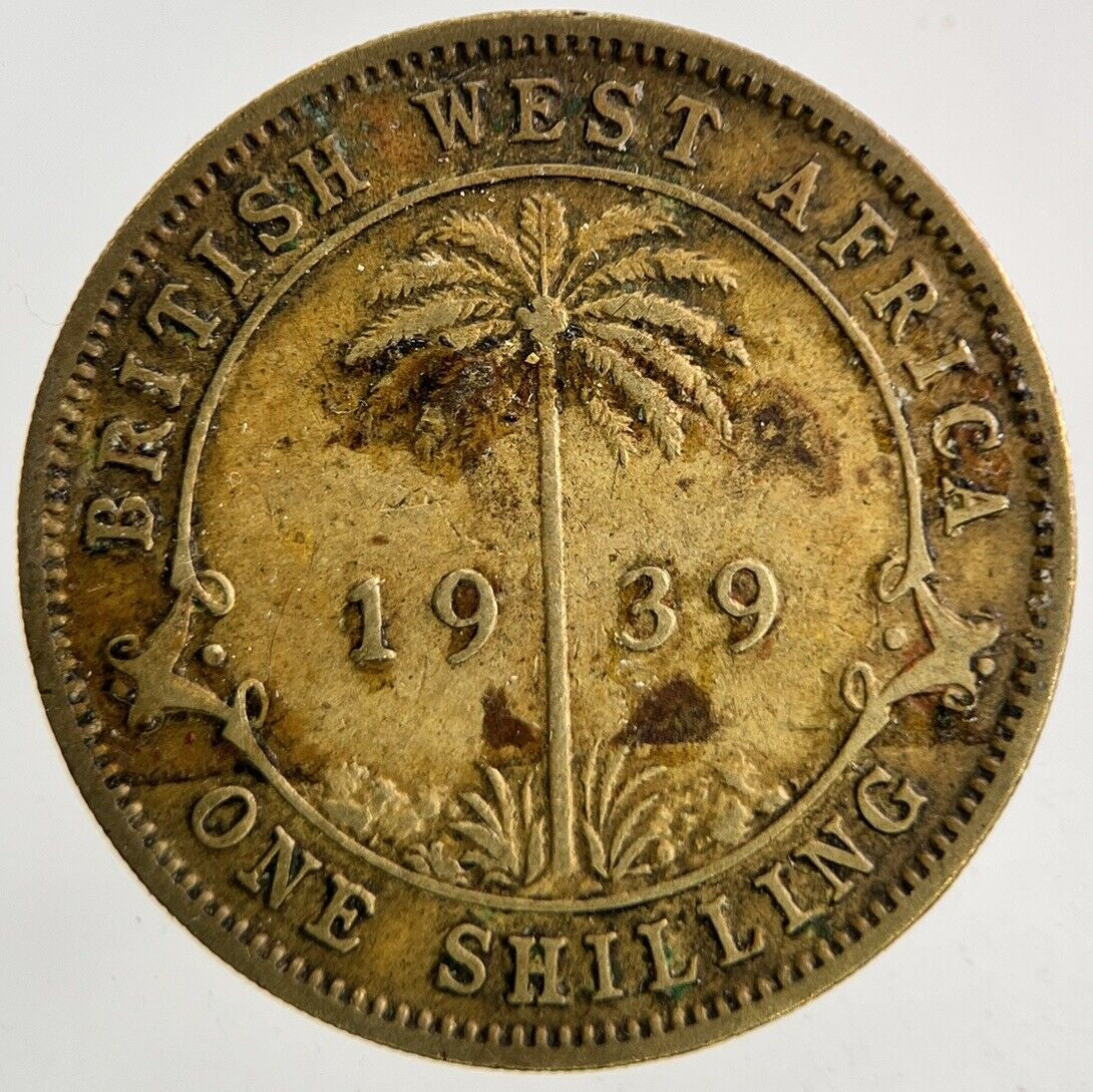1939 West Africa One Shilling Coin | Fine Collectable Grade