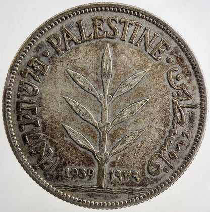 1939 Palestine 100 Mils Silver Coin | Very High Grade | a9279