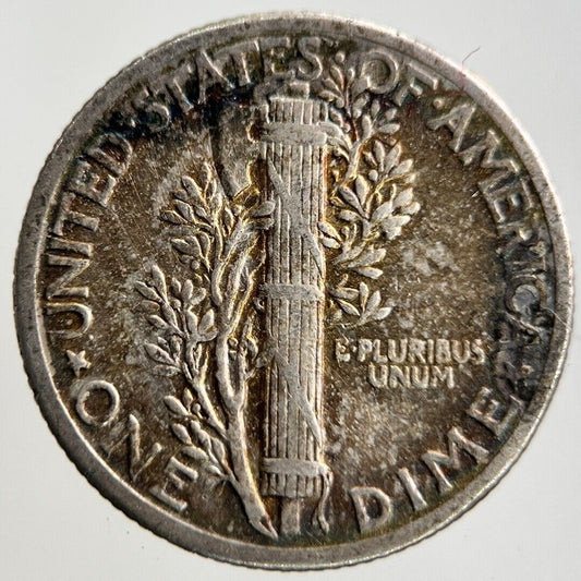 1939 US USA Mercury One Dime Silver Coin | Fine Collectable Grade