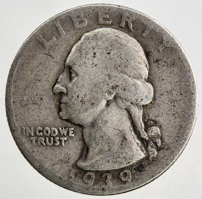 1939 US USA Quarter Dollar Silver Coin | Collectable Grade