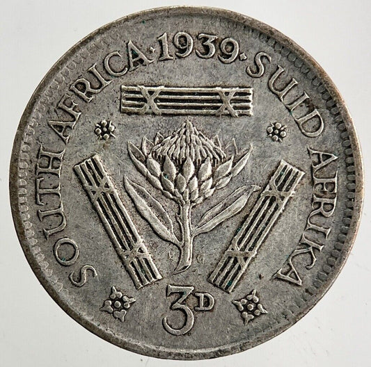 1939 South Africa Threepence Silver Coin | Fine Collectable Grade