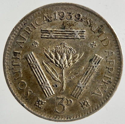 1939 South Africa Threepence Silver Coin | Very High Grade