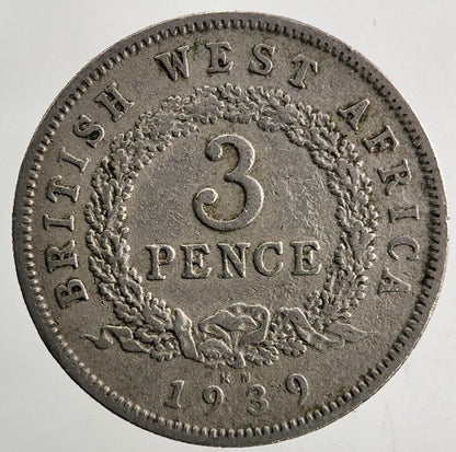 1939 West Africa Threepence 3 Pence Coin | Very High Grade