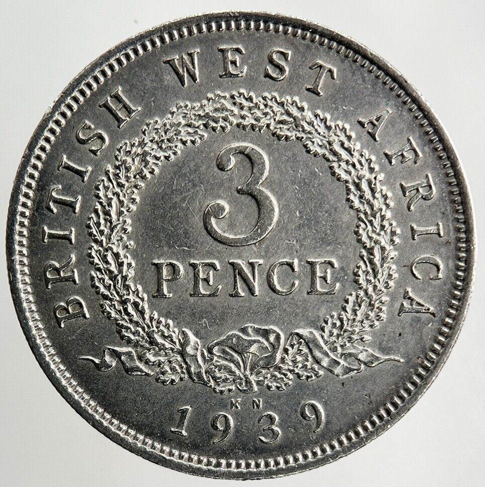 1939 West Africa Threepence 3 Pence Coin | Very High Grade