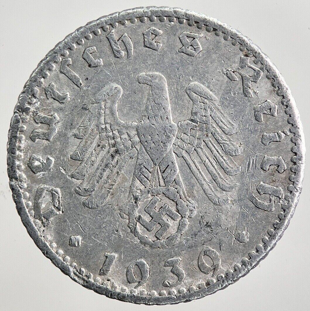 1939-A Germany Nazi 50 Pfennig Coin | Collectable Grade | a1977