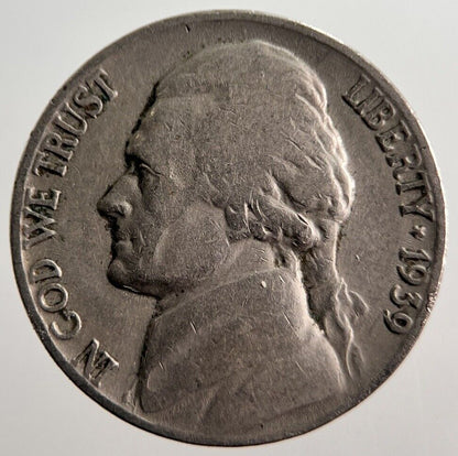 1939 US USA Nickel 5 Cents Coin | Collectable Grade | a741