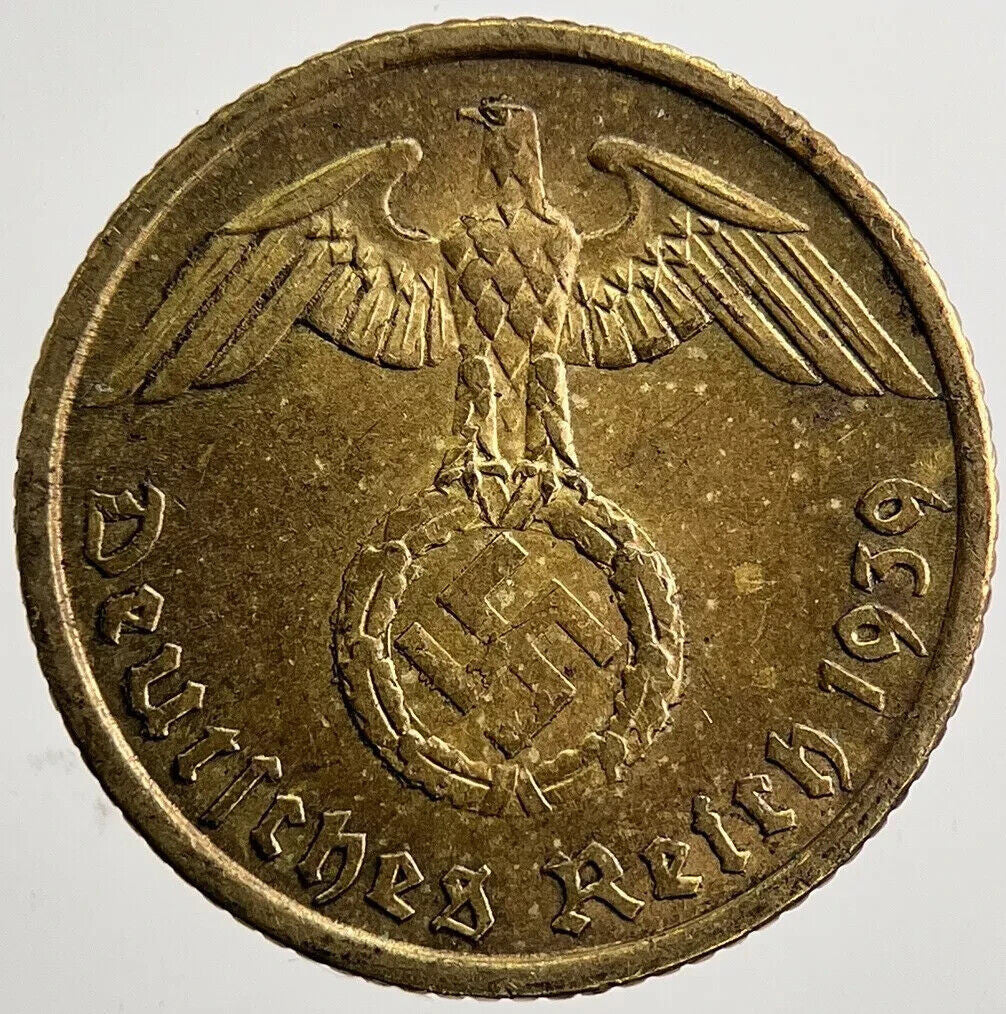 1939-A Germany Nazi 5 Pfennig Coin | Very High Grade | a3708