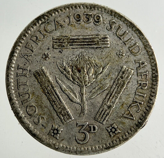 1939 South Africa Threepence Silver Coin | Fine Collectable Grade