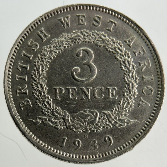 1939 West Africa Threepence 3 Pence Coin | Very High Grade