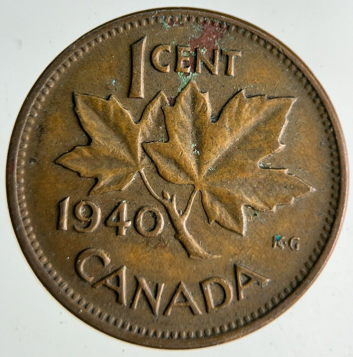 1940 Canada 1 One Cent Coin | Fine Collectable Grade