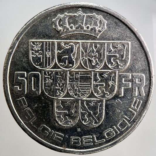 1940 Belgium 50 Franc Silver Coin | Fine Collectable Grade | a3645