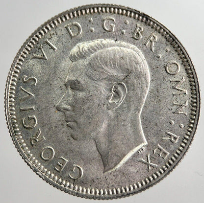 1940 George VI British Shilling Silver Coin | Very High Grade | a8246